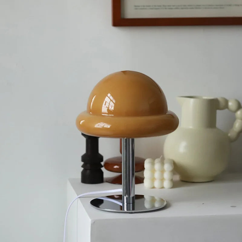 Retro Glass Mushroom Table Lamp