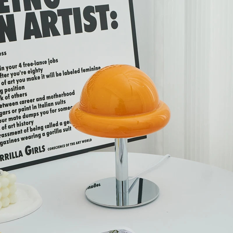 Retro Glass Mushroom Table Lamp