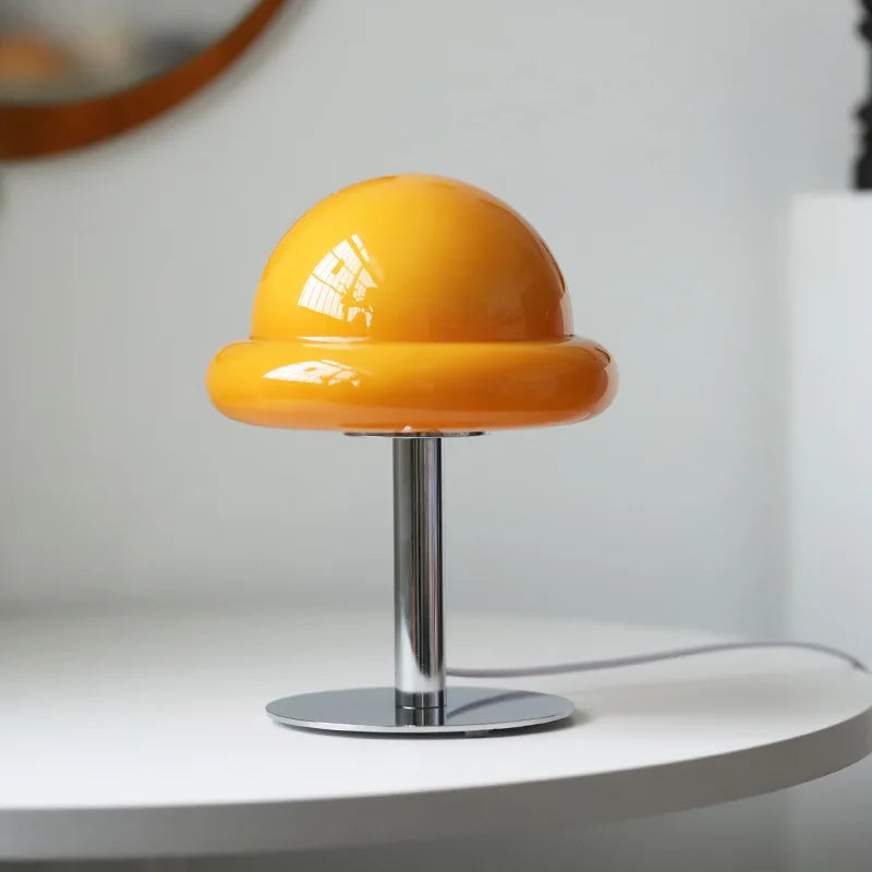 Retro Glass Mushroom Table Lamp