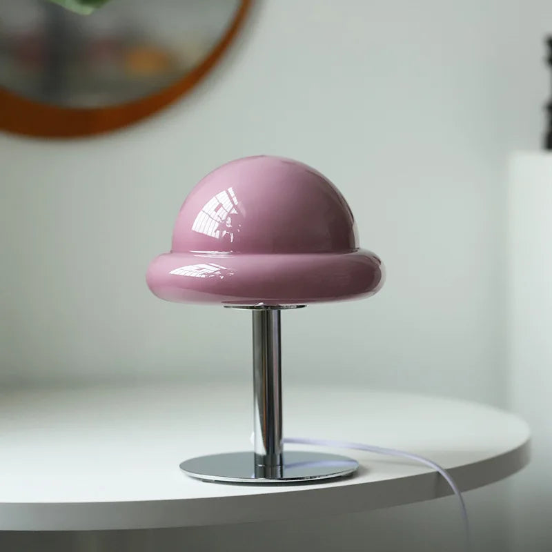 Retro Glass Mushroom Table Lamp