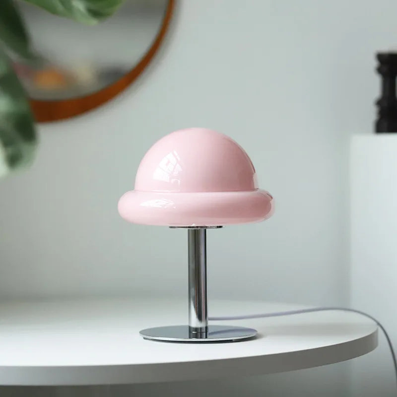 Retro Glass Mushroom Table Lamp